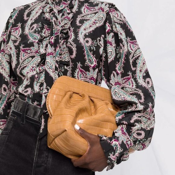 Isabel Marant Paisley Print Silk Blouse - Picture 2 of 7